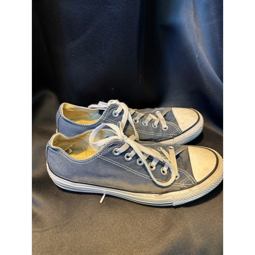 Converse Chuck Taylor All Star Low Top Navy Blue Sneakers M9697 Mens 5 Womens 7 - Picture 7 of 9